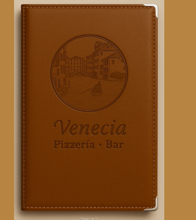 Venecia Pizzería Bar, identidad visual